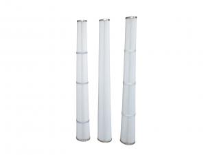 Quality Conical Thread Industrial Dust Filter Cartridge Type Plyester Media Flat for sale