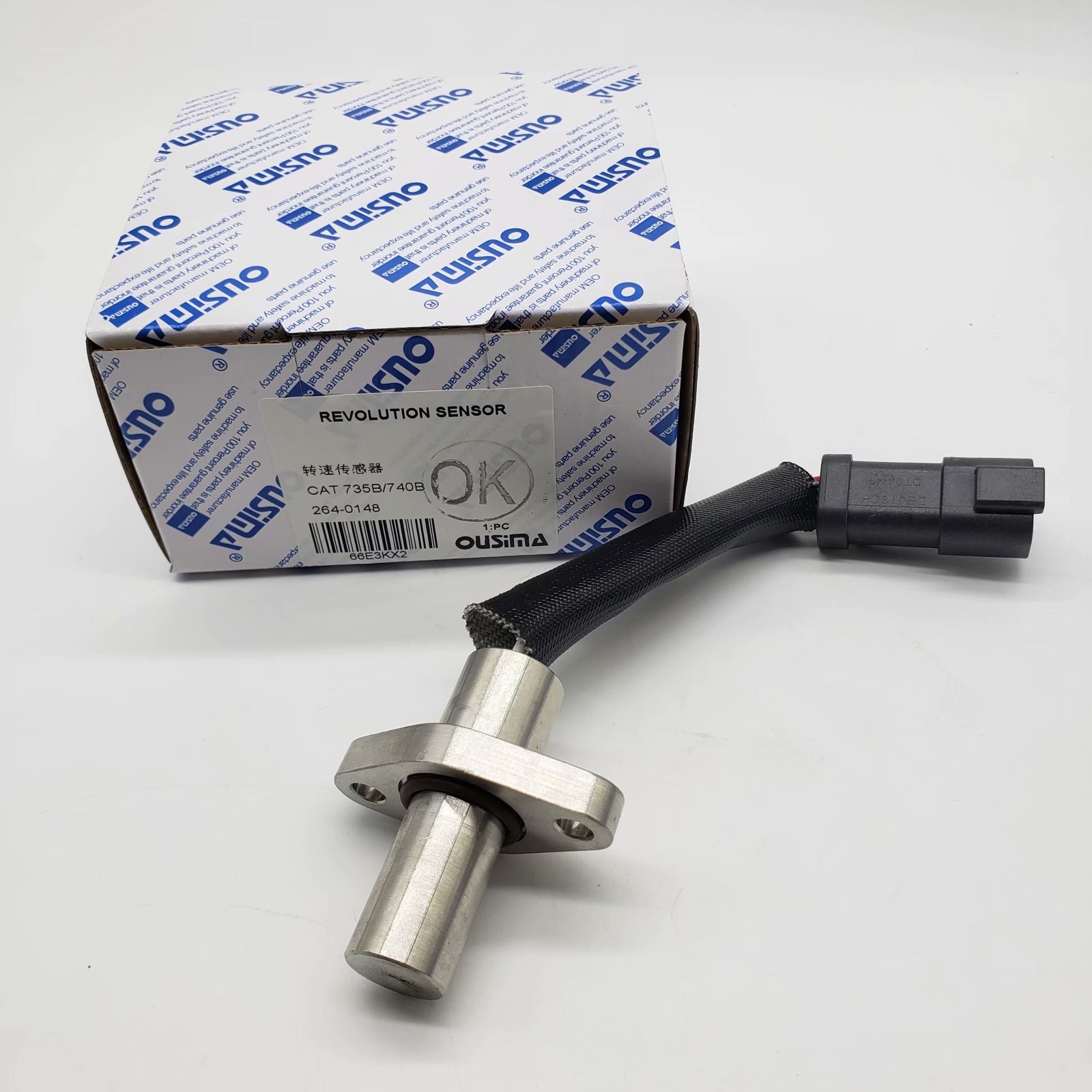 OUSIMA Speed Sensor For 264-0148 2640148 Excavator Parts For 735B 740B