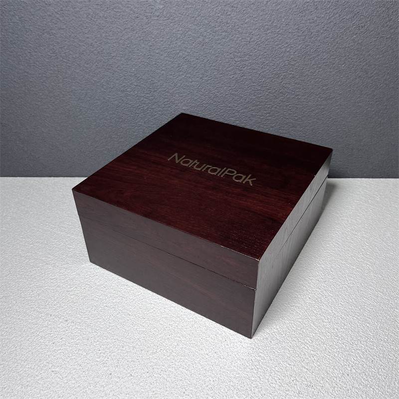 Custom Luxury Red Wood Paper Packaging Box for Watch Watch Set Gift