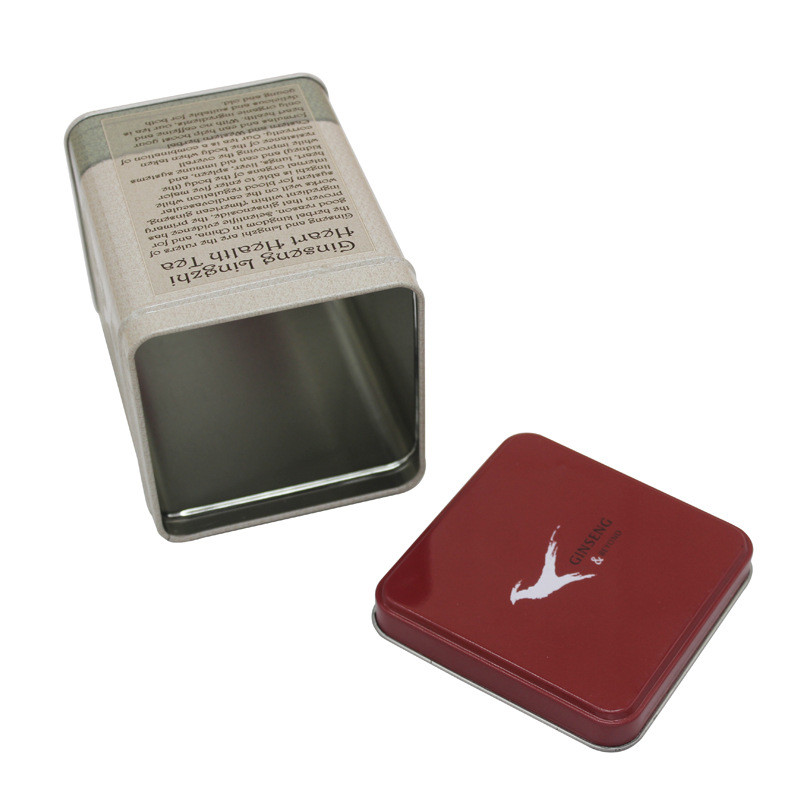 Factory Price Wholesale Custom Tin Box Square Shape Coffee Tea Tins Can with Lid