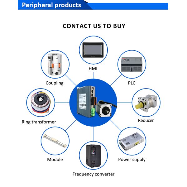 Lichuan DC Closed Loop Stepper Motor Drivers Kit 2.2N.m 2 Phase Nema23 DC24V～48V 4.0A 1000PPR