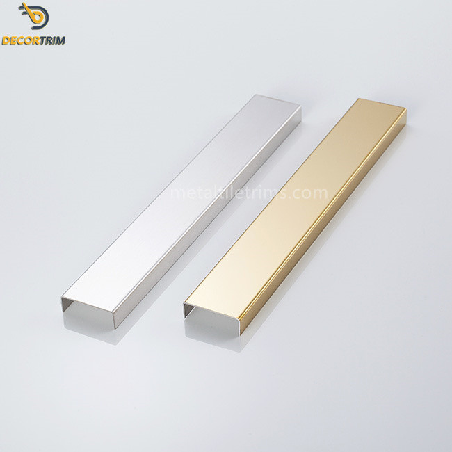 8k Mirror Stainless Steel U Shape Channel SS201 SS304 Material