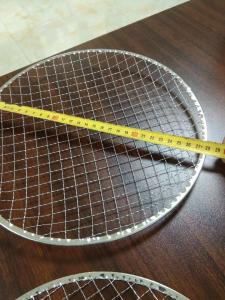 Quality Construction Crimped Wire Mesh Disposble Barbecue Mesh Net 295mm for sale