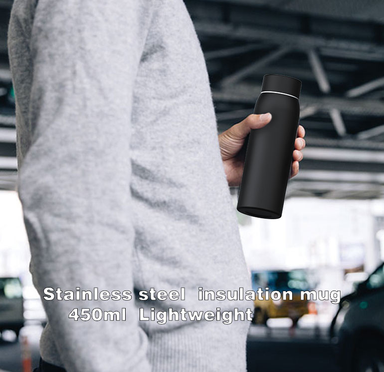 BSCI Anti Slip 15 Ounce Stainless Steel Vacuum Flask