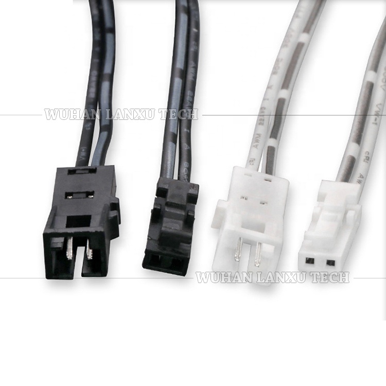 Custom 2 Pin Dupont TJC8 Male Female Connector Terminal Wire Cable for LED Strip Cabinet