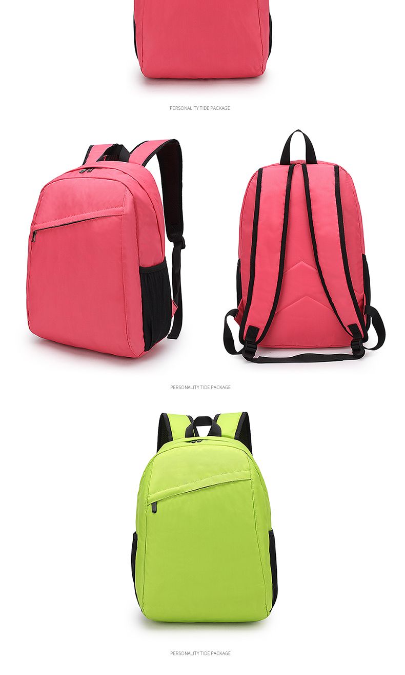 Wholesale custom logo men and women fashion middle school students waterproof backpack for kid school bag