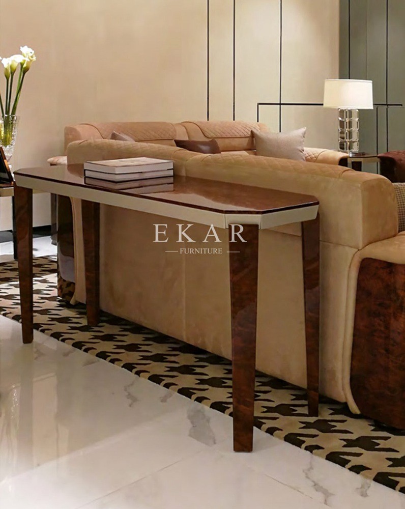 Marble Top Veneer Modern Luxury Console Table W012H8