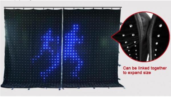 DMX RGB Soft Flexible LED Curtain for Portable Backdrops Stage Decoration