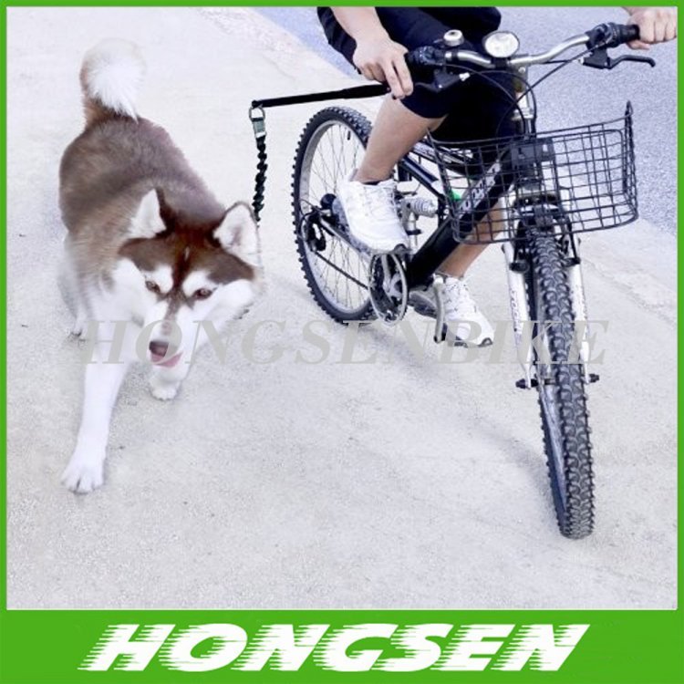 Retractable & Rotatable Dog Bicycle Leash Bike Lead Attachment Removable Springy