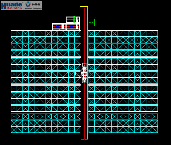 ASRS Solution Shuttle Racking System Stacker Crane Combined With Shuttle
