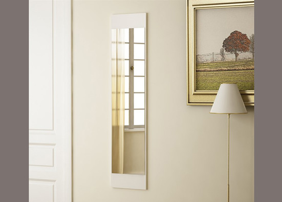 Fashion Silver Bathroom Wall Mirror , Copper Free Big Silver Wall Mirrors