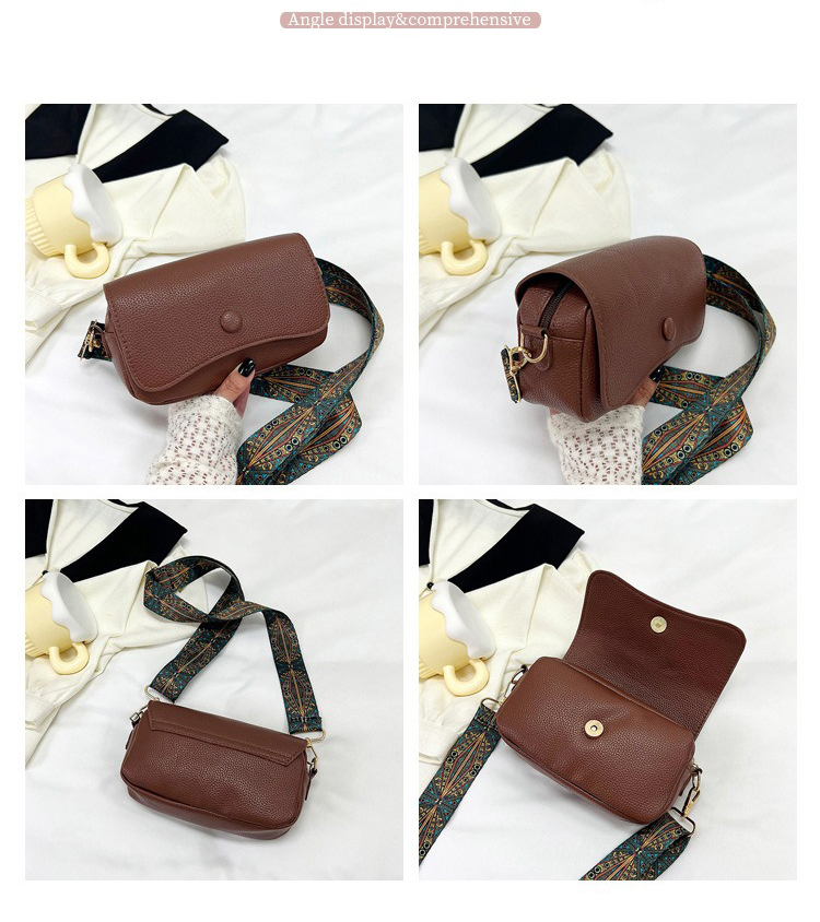 2023 Retro Small Bag for All Seasons Pu Leather Shoulder Messenger Bag Custom Classic
