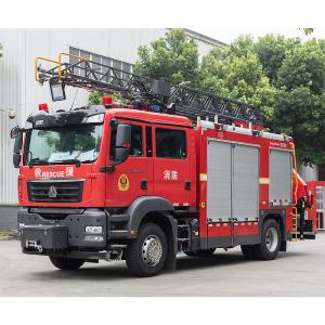 China SITRAK Aerial Ladder Rescue Fire Truck 60L/s For Fire Engine on sale