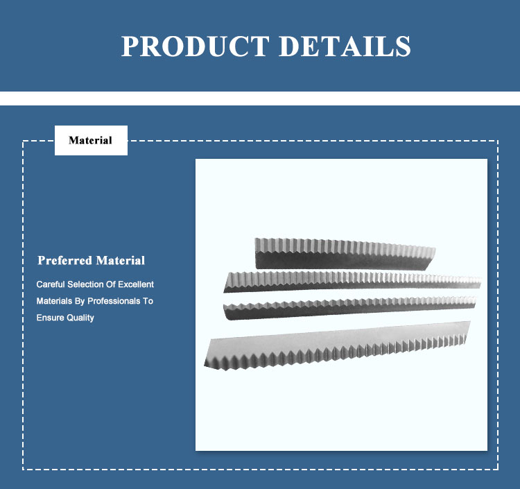Zig Zag Cutting Blade Bags Food Cutting Blade Fabric Cut off Blade