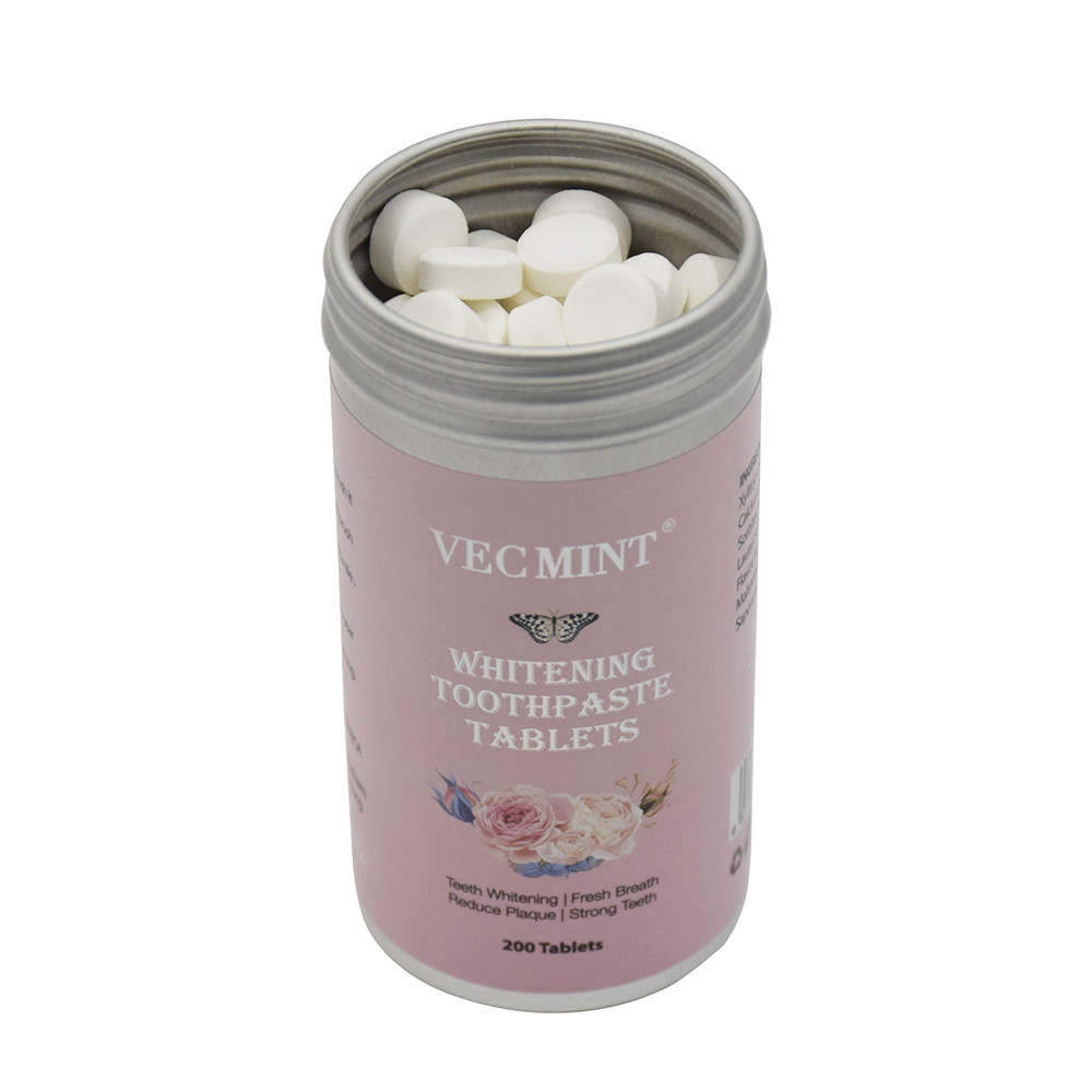 VECMINT Lily TeethTablets Bamboo Charcoal 200tablets teeth whitening fresh breath reduce plaque