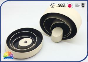 Quality Cream-Coloured Paper Packaging Tube Oval Shape For Handmade Soap for sale