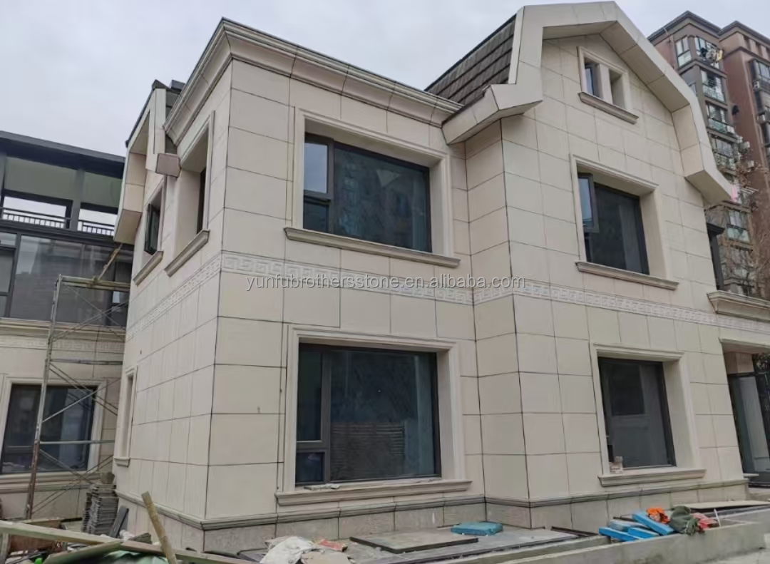 Flamed Chinese Modern Granite Material Muretto Stone for Villa Building Wall Cladding