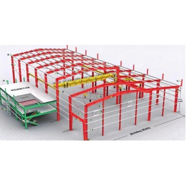 Weathering Steel Heavy Duty Storage Steel Structure Warehouse with Recyclable Materials