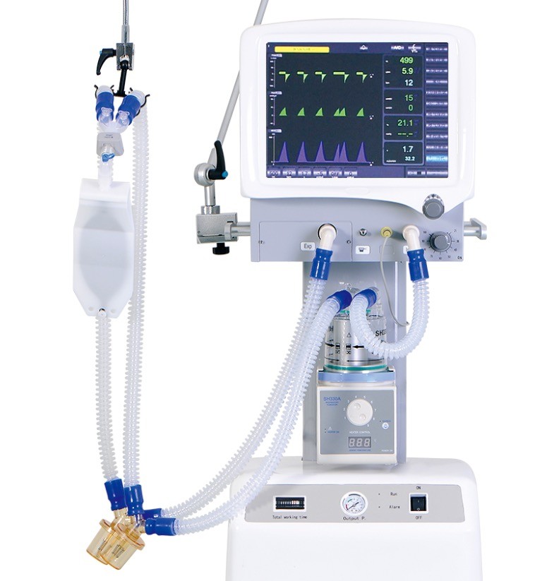 High Oxygen Icu Ventilator Machine / Lung Breathing Mobile Ventilator Machine
