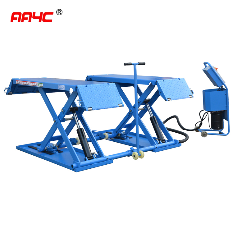 Middle scissor car lift