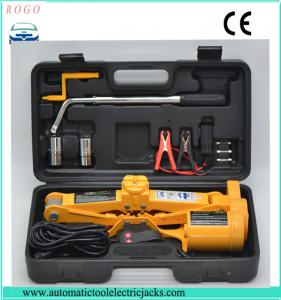 China automatic emergency tools2 tons electric scissor  lifting car single jack with wheel nut wrench on sale