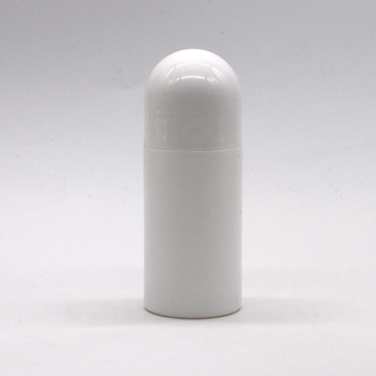 50ml/50cc HDPE White Plastic Roll On Bottle Round Shape for Other Cosmetic Essentials