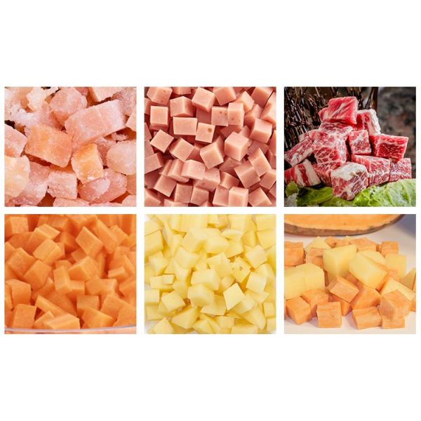 Plastic Electric Strip Cutting Slicer Automatic Frozen Meat Cube Cutter Made In China