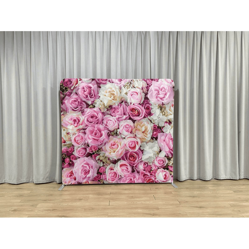 7.6x7.6ft Pillowcase Backdrop One Stand Three Stretch Fabric Covers Display