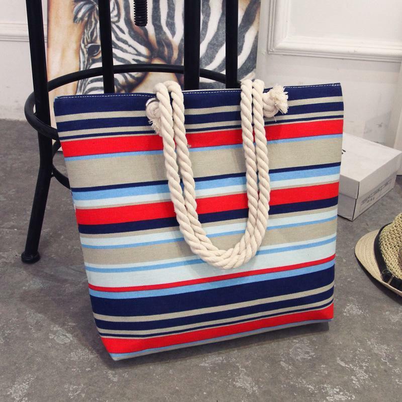 Packable Beach Bag Tote Unique Environmental Protection Long Strap