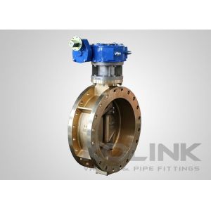 Triple Offset Bronze C95500 Butterfly Valve Wafer Flanged