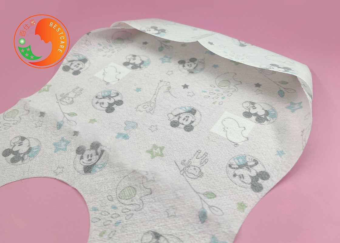 Comfortable Disposable Baby Bibs Hygienic Fluoresce Free Baby Bibs