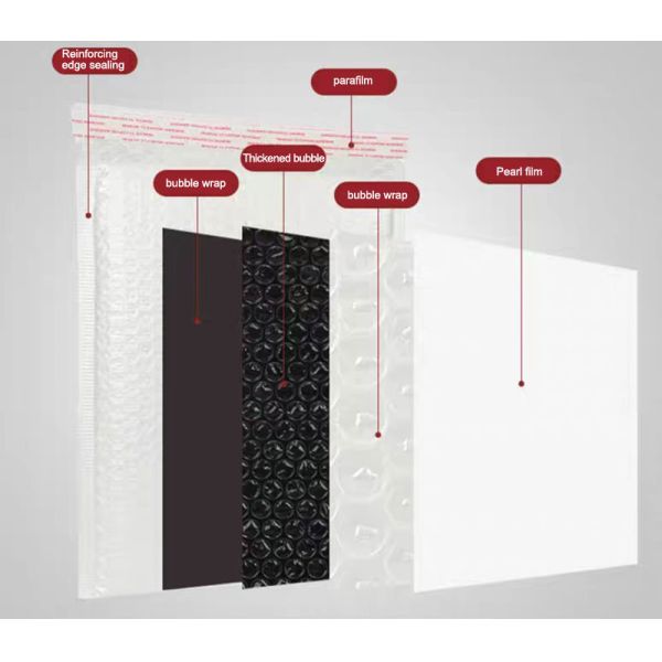 White Foam Padded Shipping Envelopes Eco Friendly Bubble Mailers Parcel Bag