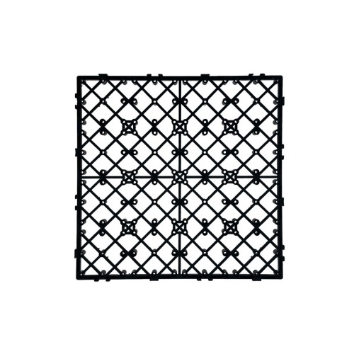 Fire Retardant WPC Garden Tiles WPC Tile Flooring Safe Decking