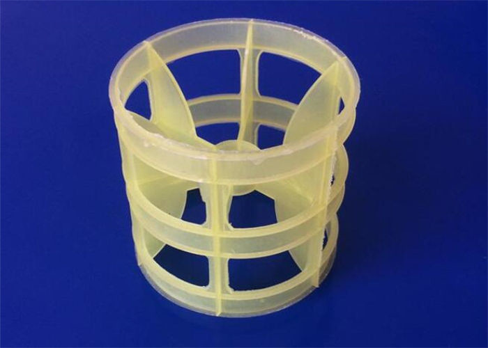 Reinforced PVC Pall Ring GridLike Open Cell Random Tower Packing 38mm