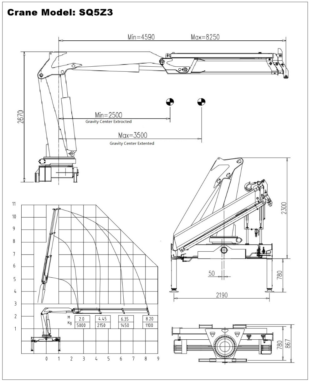 Mobile Brick Grab Crane Truck 5 Tons Capacity With Hydraulic Pump