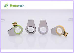 Quality 360° rotating USB light acrylic Mini Size Metal / Acrylic Swivel USB Flash Drive Recorder Support USB 2.0 With LED Light for sale
