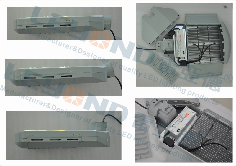 IP66 Meanwell Bridgelux Chip COB 150w LED Street Lighting 120LM/W