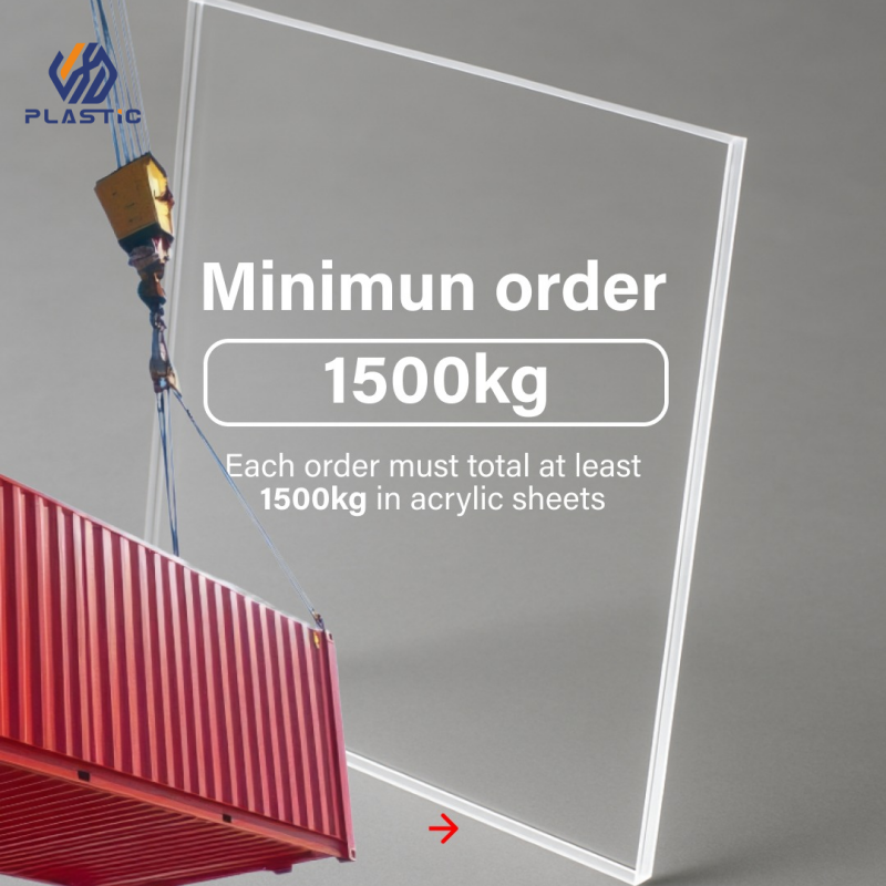 94% Transparency Plastic Acrylic Sheet UV Printable 1.5-300mm