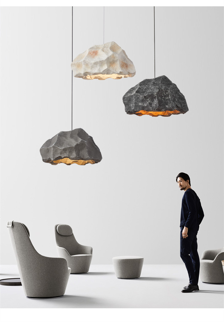 Nordic Designer Pendant Lamp Bedroom Wabi Sabi LED Chandelier(WH-VP-168)