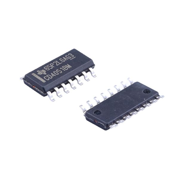 CD4051BM96 8-Channel Analog Multiplexer Switch IC with Bidirectional Signal Path and Low Static Power Consumption