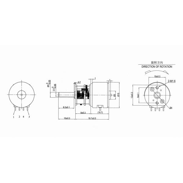 Stepper Motor 15mm Micro Gear 5V/6V High-Performance Compact Motor Hot Selling Affordable Stepper for 3D Printers