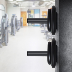Wall Mount Tube Power Cage Weight Plate Storage Rack Attachment with Metal Pin Bracket