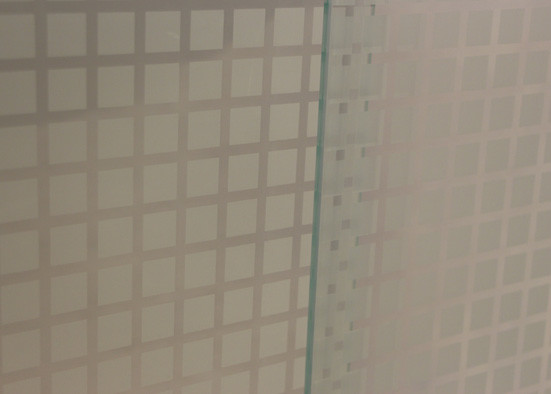 4-12mm Thickness Custom Bathroom Shower Glass with Silk screen painted