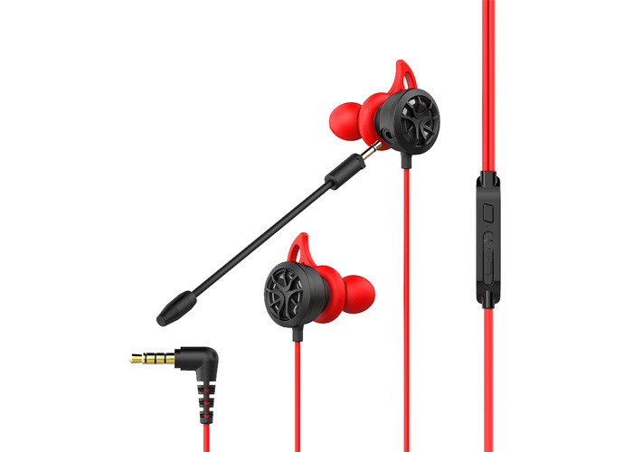 TPE Cable Wired Gaming Earphone 1.2m With Adjustable Microphone