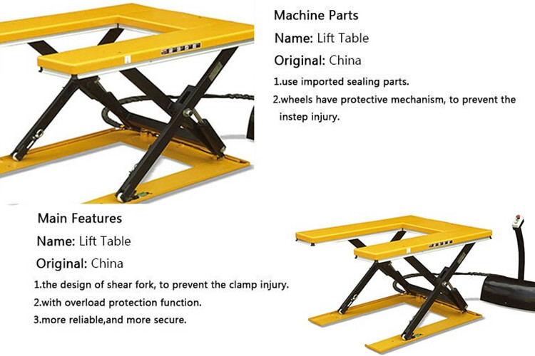 Fixed Lifting Platform U-type Platform Single Shear Lifting Electro-Hydraulic Lifting Platform