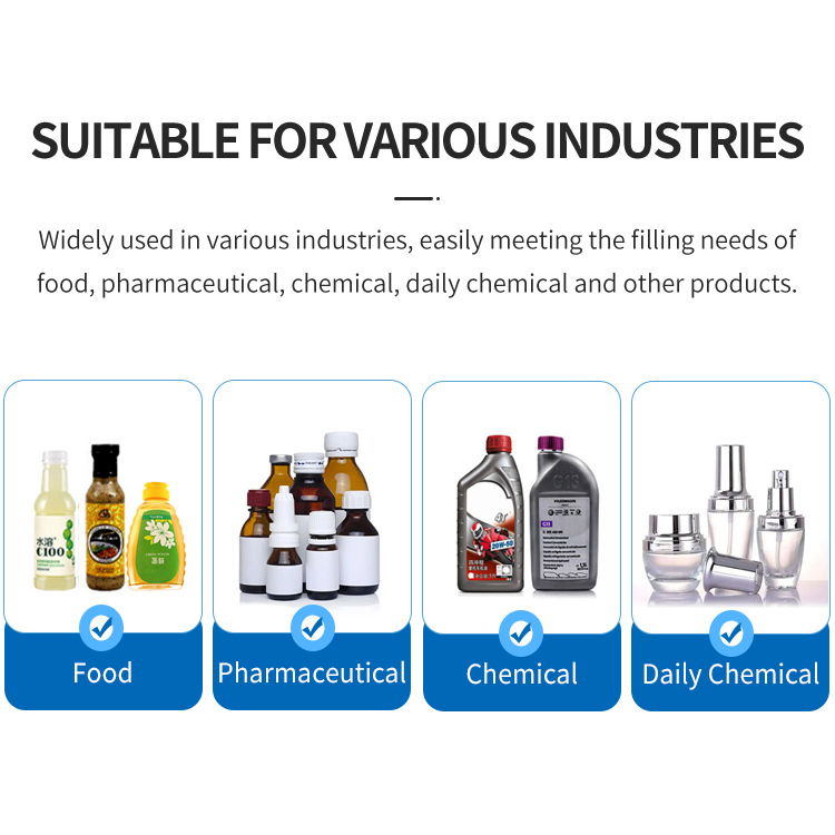 Customized PLC Filling Machine 50ml - 1000ml Automatic Filling Machine For Liquid