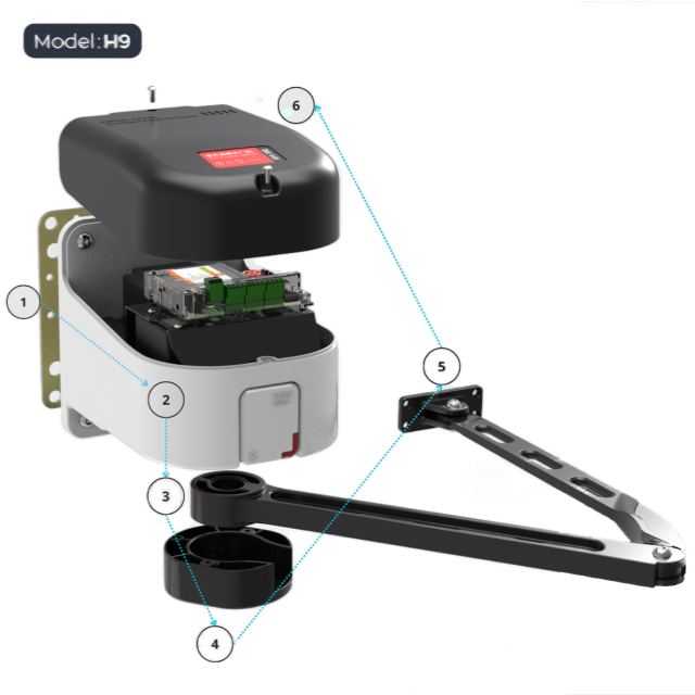 Waterproof Swing Door Opener Automatic Motion Sensor for Outdoor