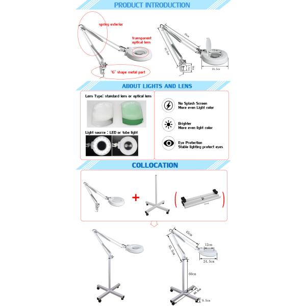ISO CE Certified Scope Anti Static LED Magnifying Lamp Protect Eyes