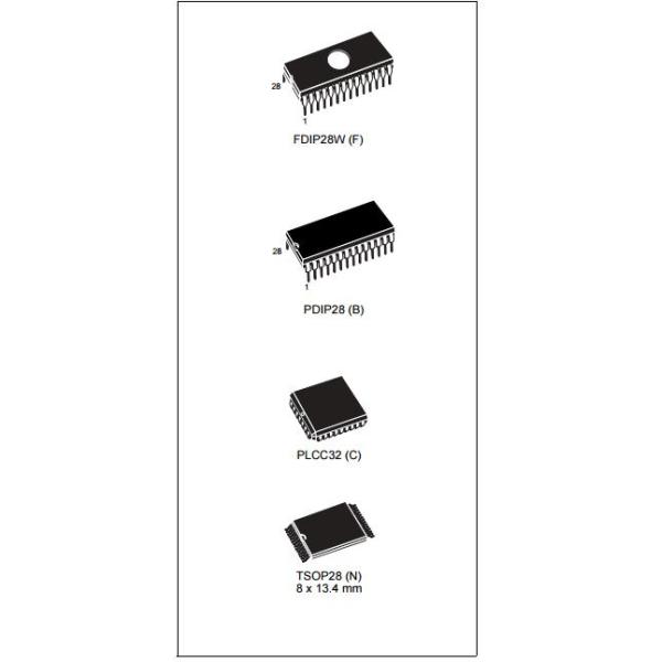 M27C512-10F1 Integrated Circuit Chip 512 Kbit 64Kb x8 UV EPROM and OTP EPROM