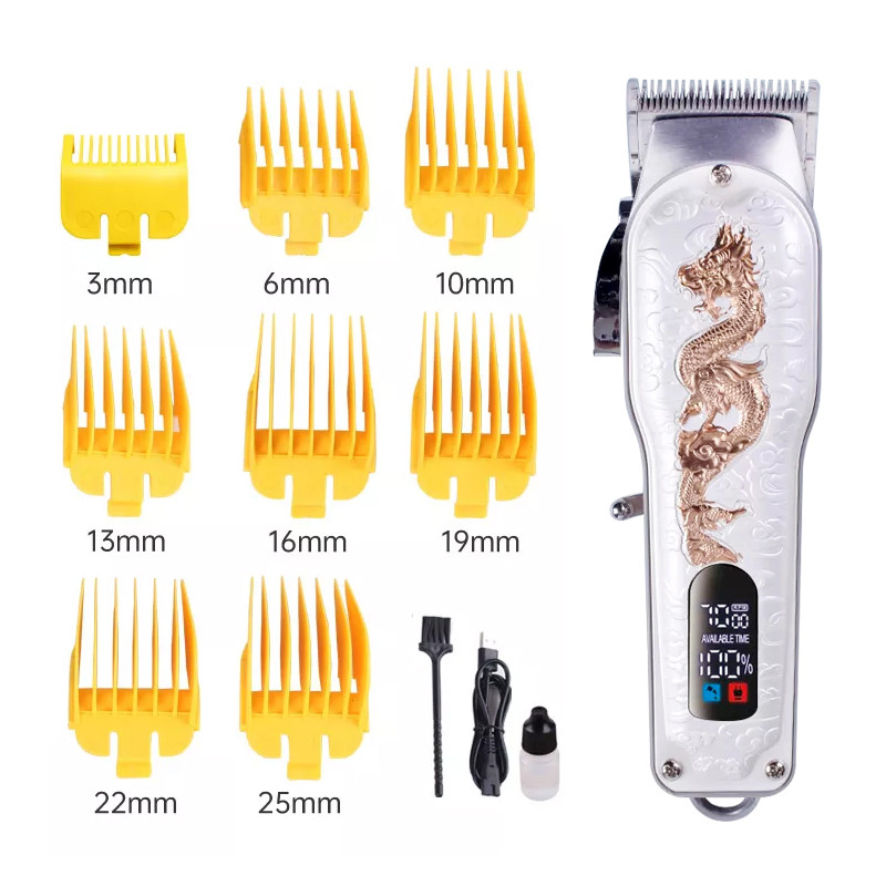 Men Electric Hair Clippers , LED Rechargeable Professional Hair Trimmer